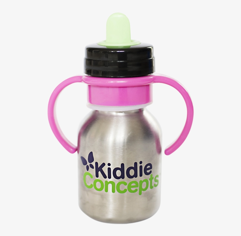Pink Sippy Top - Water Bottle, transparent png download