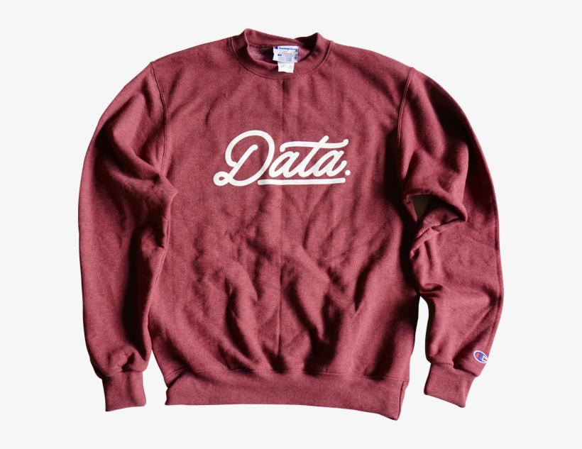 Data X Champion Crew Neck Sweater Sweater Data Crew - Sweater, transparent png download