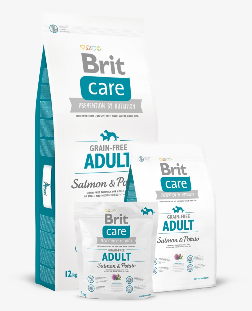 Brit Care Grain-free Adult Salmon & Potato - Brit Care Salmon Potato, transparent png download