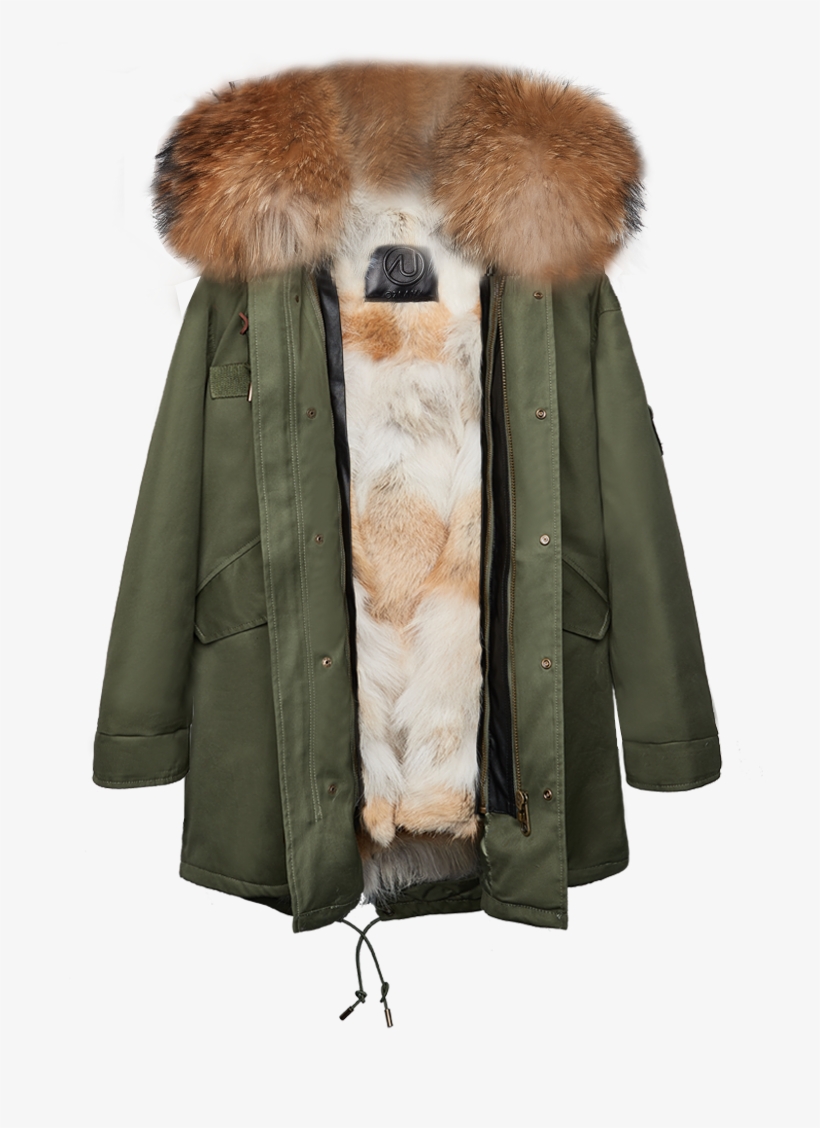 Green Parka Original Coyote - Coat, transparent png download