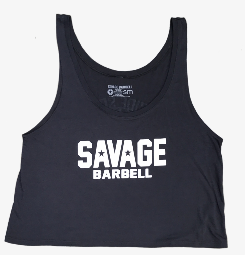 Crop Top - Suicide Squad - Dark Gray - Savage Barbell - Active Tank, transparent png download