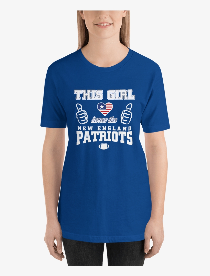 This Girl Patriots Mockup Front Womens True Royal - Shirt, transparent png download