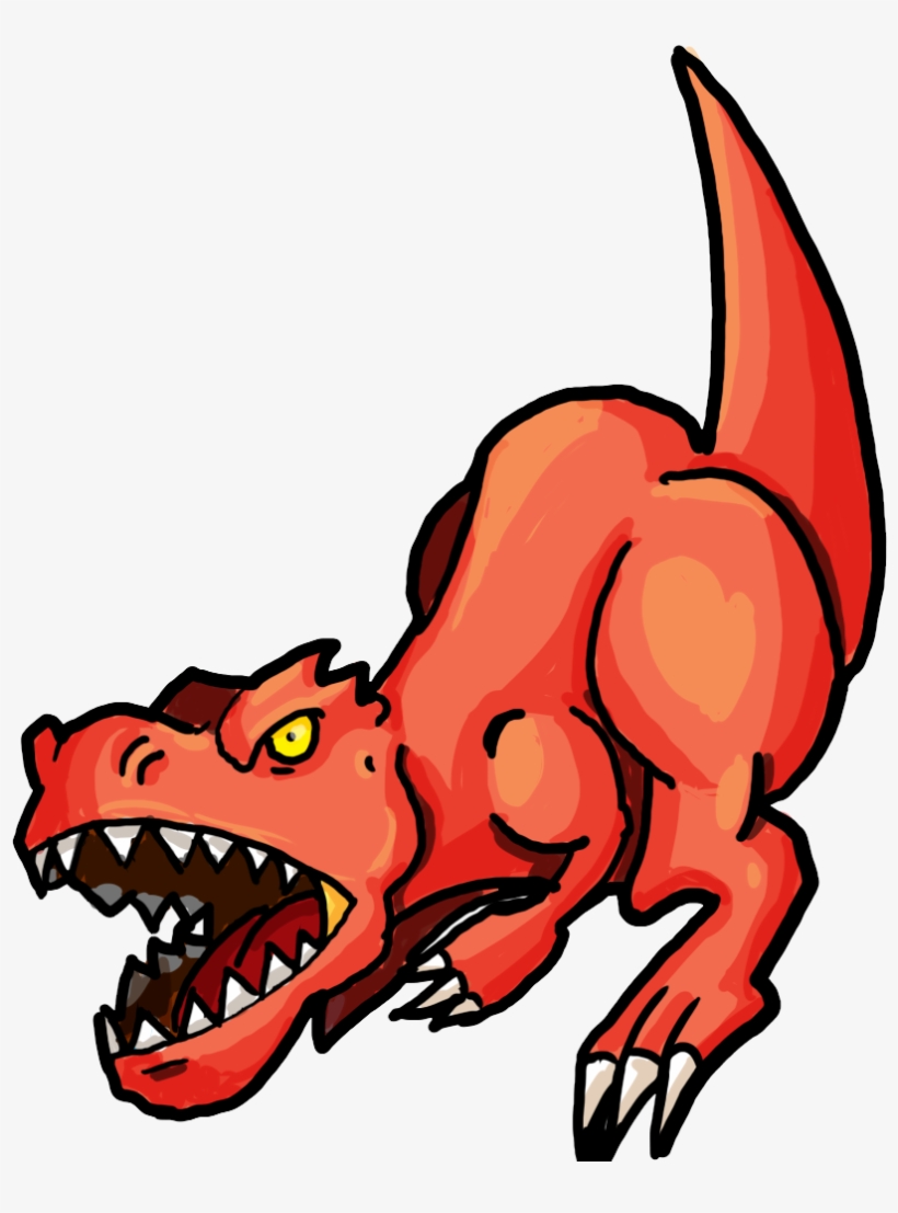 Tyrannosaurus Snout Cartoon Clip Art Trex Transprent - รูป การ์ตูน ที เร็ ก ซ์, transparent png download