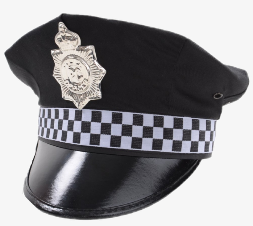#hat #police #black #cap #policeman #policewoman #policia - Cap Policeman, transparent png download