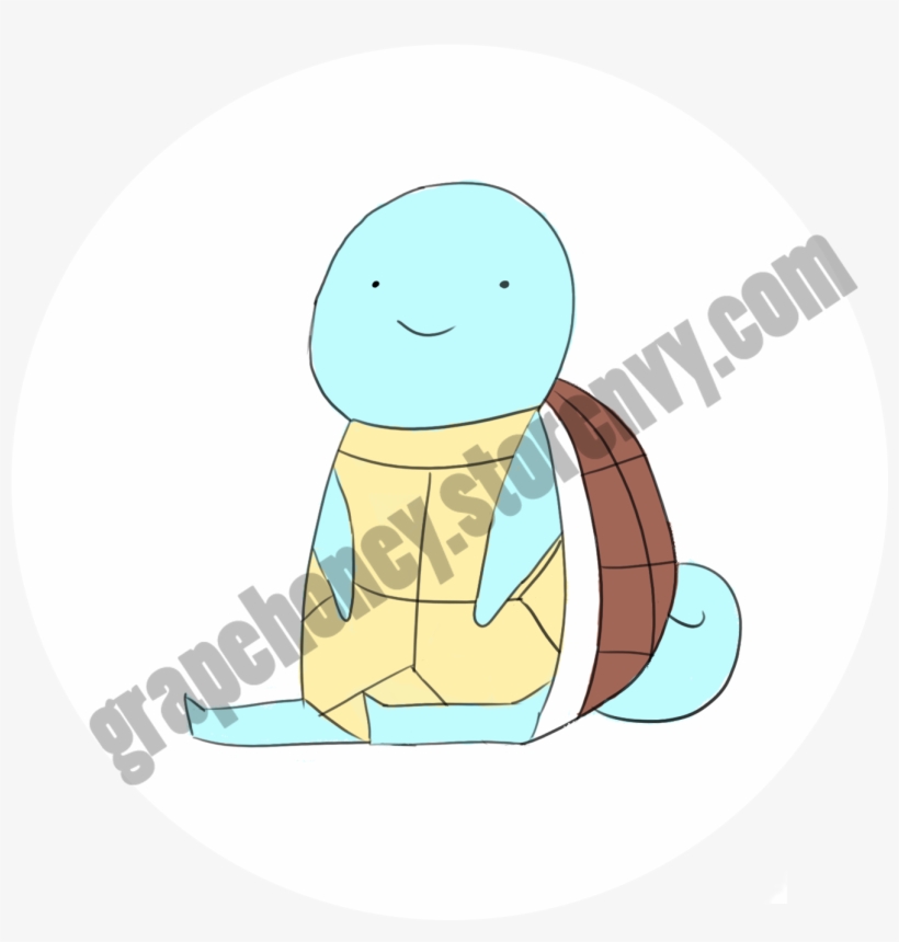 Squirtle Vinyl Sticker - Watchmen Smiley, transparent png download