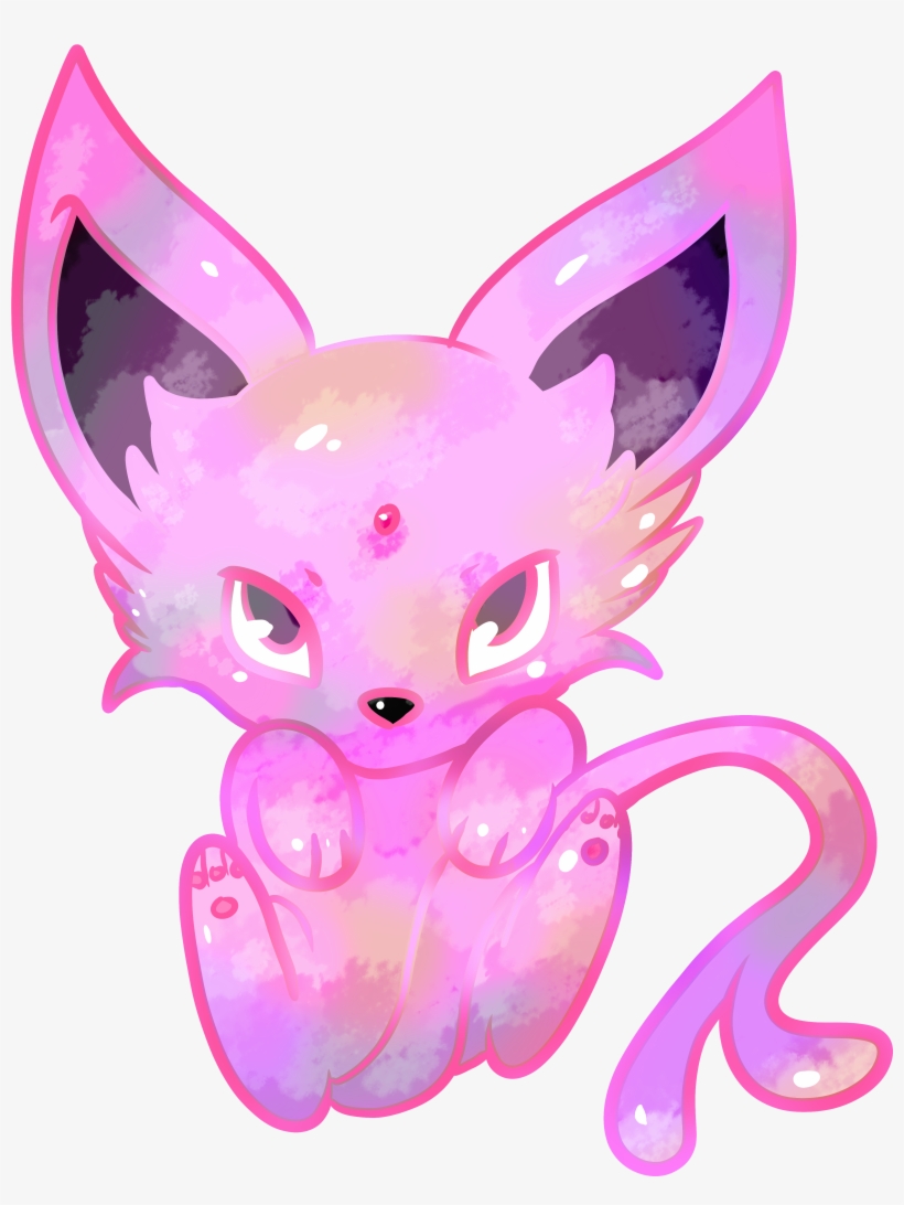 Cuddly Espeon - Cartoon, transparent png download