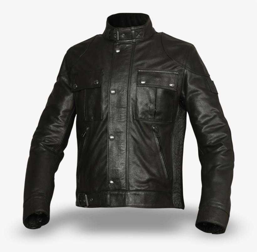 Belstaff Gangster Men's Leatherblouson, Black - Leather Jacket, transparent png download