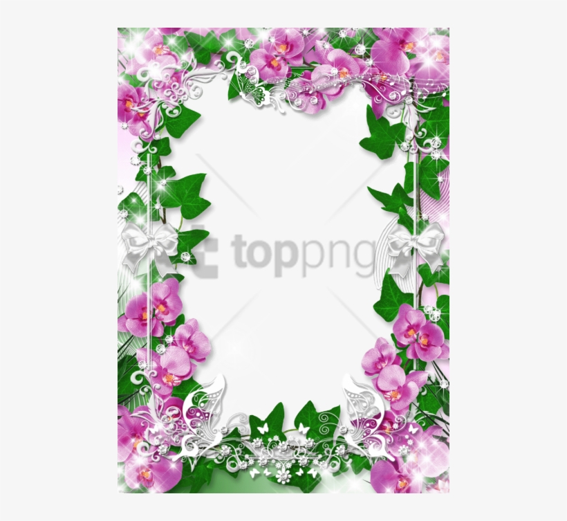 Free Png Orchid Flower Frame Png Image With Transparent - Orchid Flower Png Frame, transparent png download
