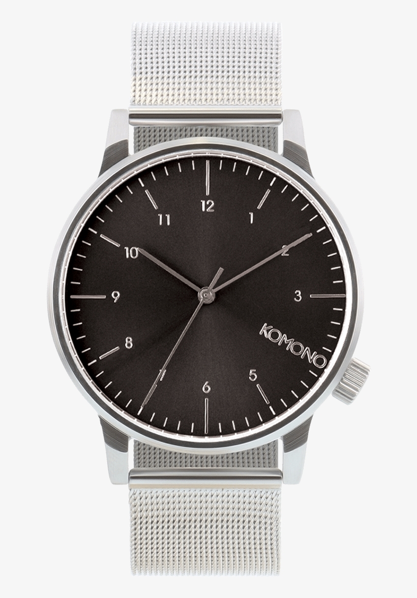 Silver Black - Komono Winston Royale Silver Black W2357, transparent png download