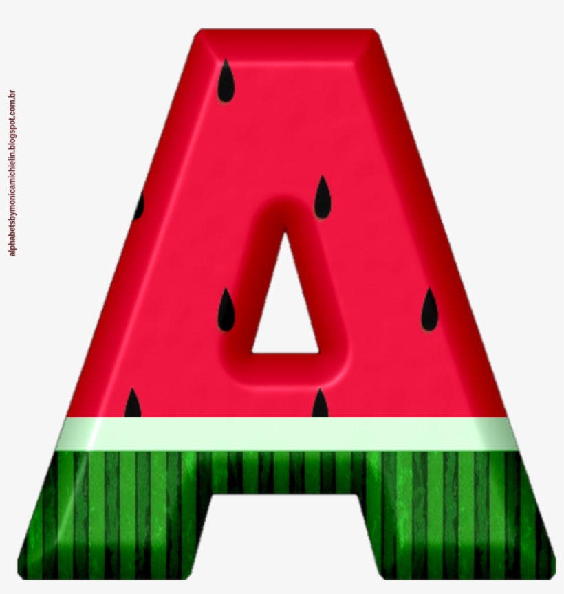 Melancia Alfabeto Png - 0 Watermelon Alphabet U, transparent png download