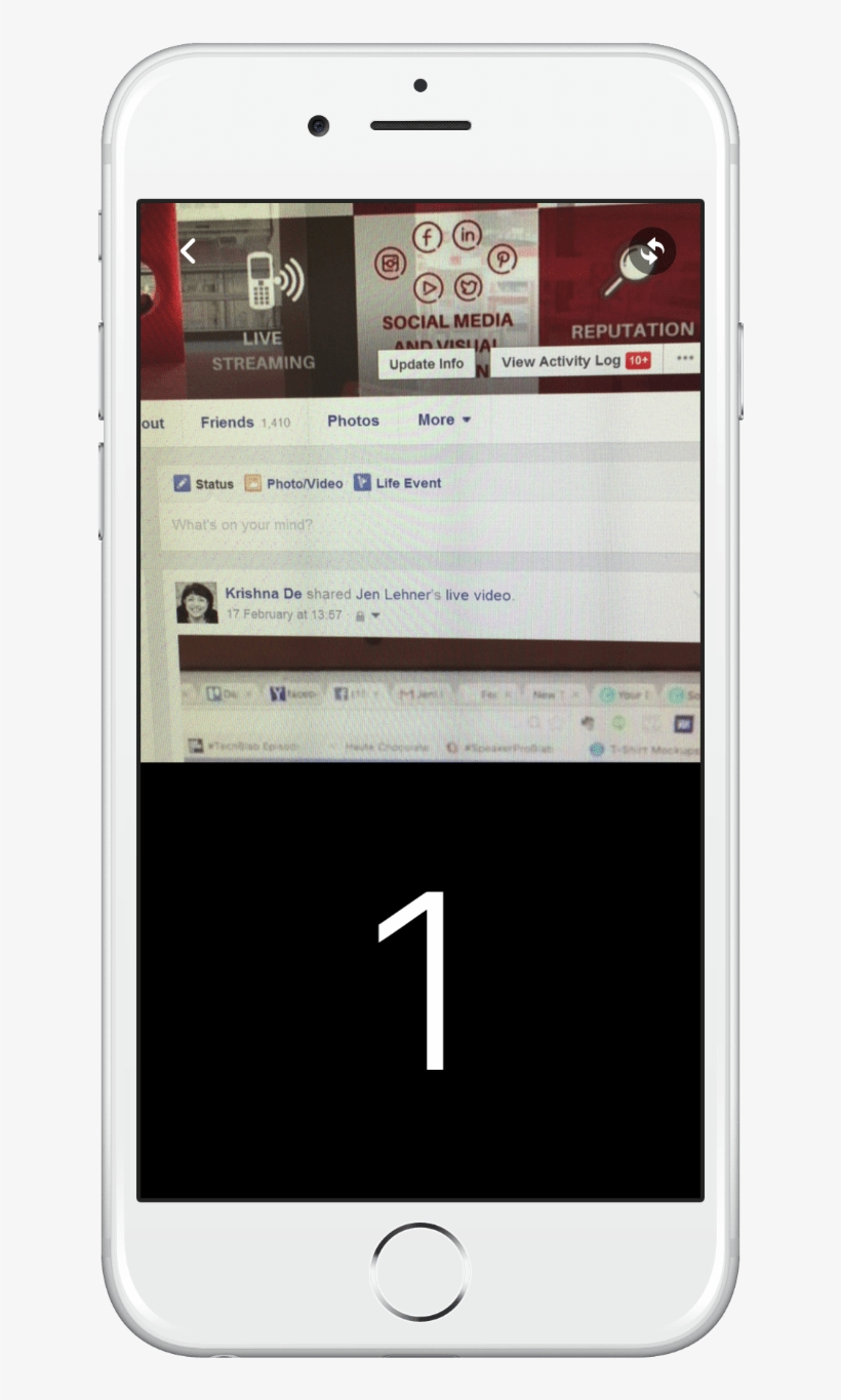 You Will Get A Count Down Timer On Your Facebook Live - Iphone, transparent png download