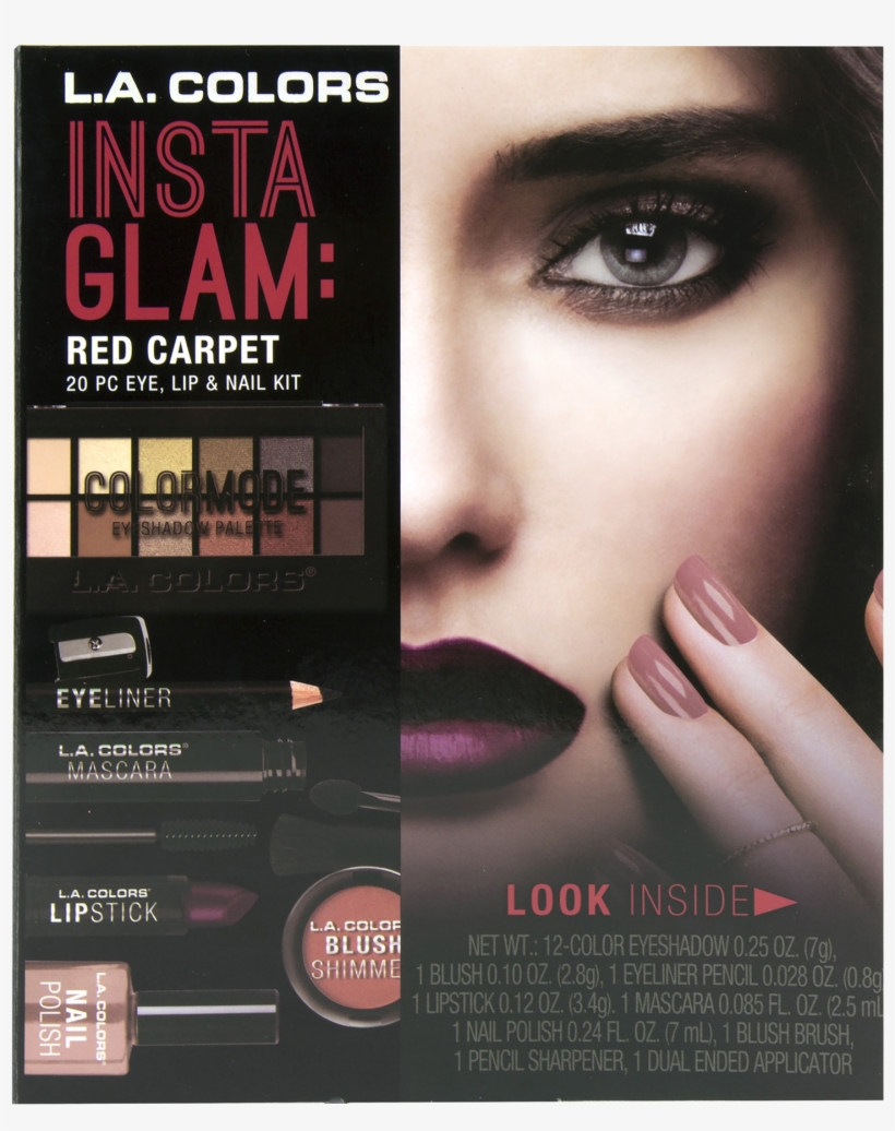 Colors Beauty Book Set For Insta Glam, Red Carpet - La Colors Insta Glam, transparent png download
