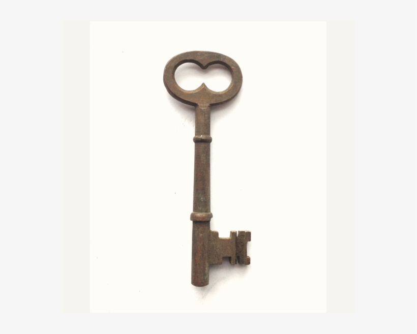 Simple And Adorable, This Brass Skeleton Key Is Sure - Key, transparent png download