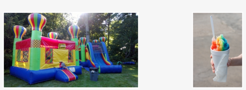 Bounce Houses And Shaved Ice - Inflatable, transparent png download