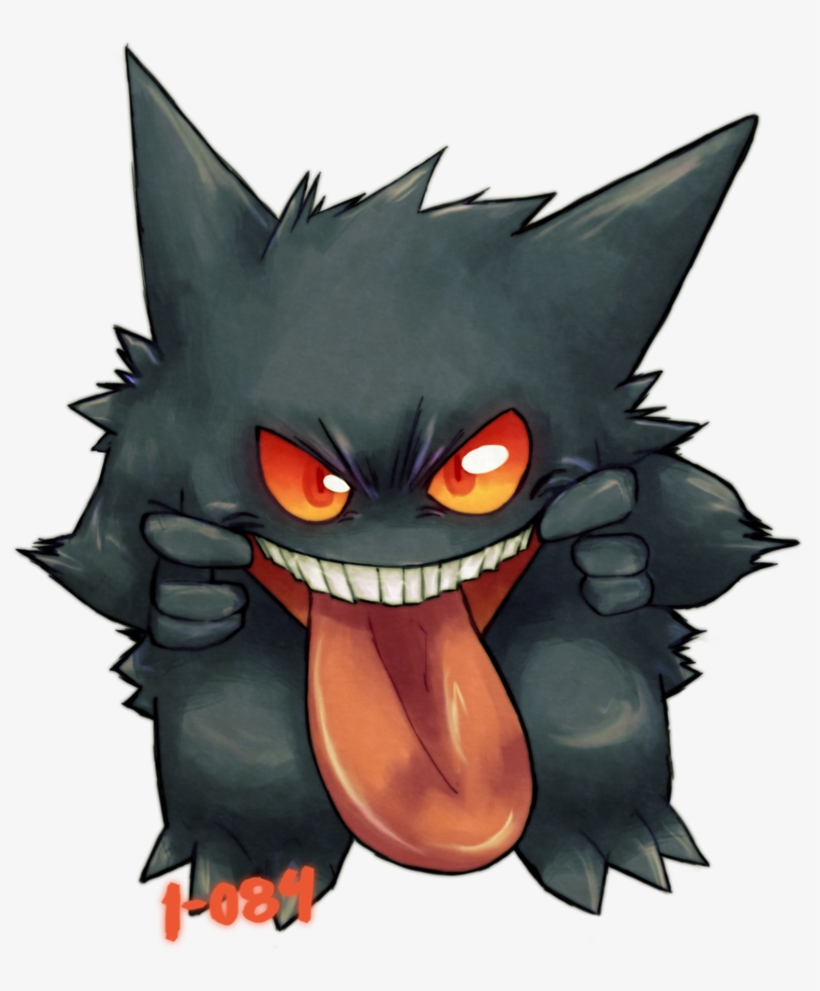 View 094 Gengar By 1 084-d6k4mtn , - Cartoon, transparent png download