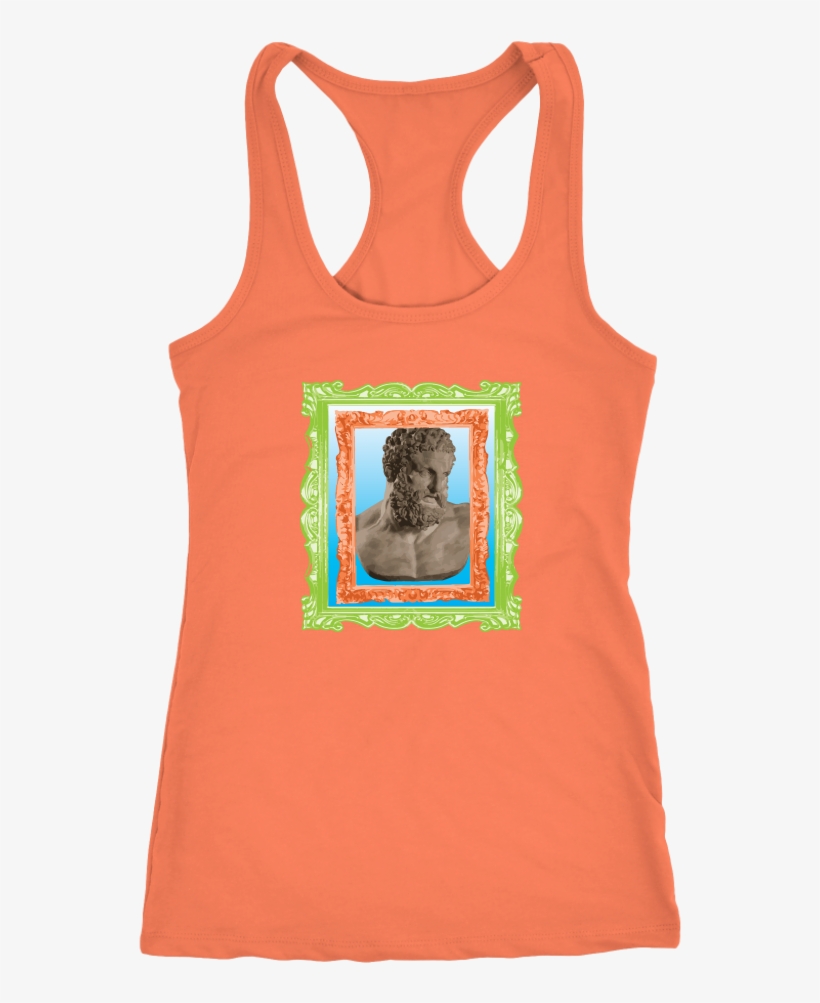 Awesome Statues In Neon Frames Tank & Tee, Many Colorways - T-shirt, transparent png download
