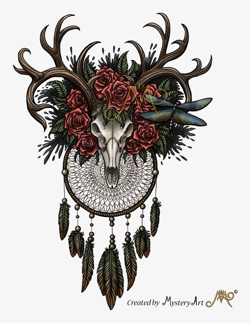 816 X 979 1 - Dream Catchers With Skulls, transparent png download