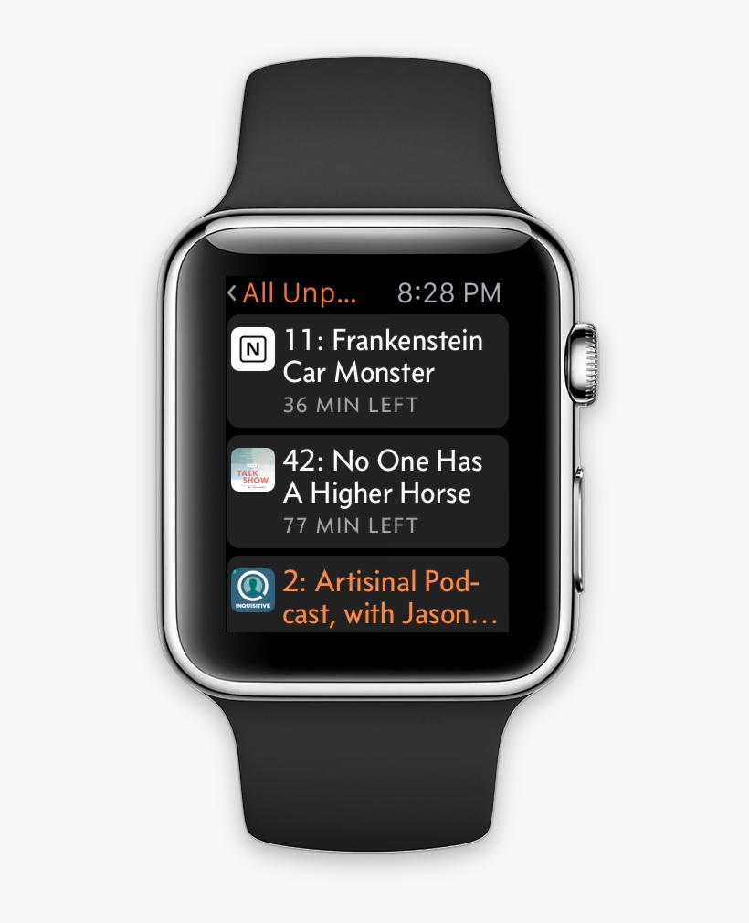 Podcast On Apple Watch, transparent png download