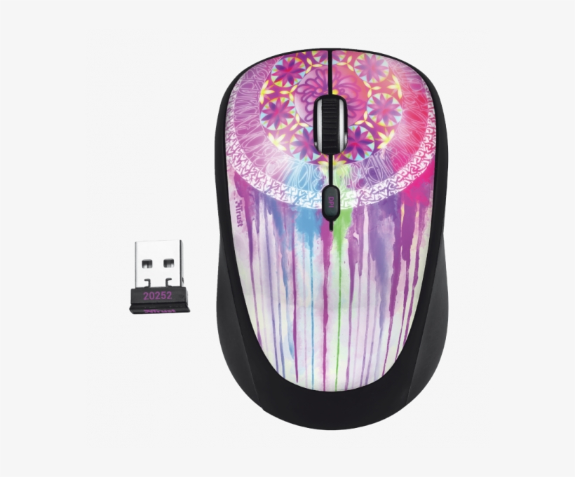 Trust Yvi Dream Catcher Wireless Mouse - Raton Inalambrico Trust, transparent png download