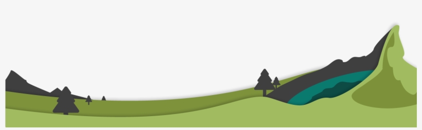 Caldera Mountain Landscape - Silhouette, transparent png download