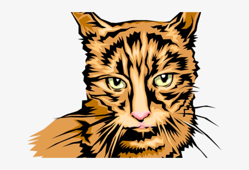 Tabby Cat Clipart Cat Head - Cat Grabs Treat, transparent png download