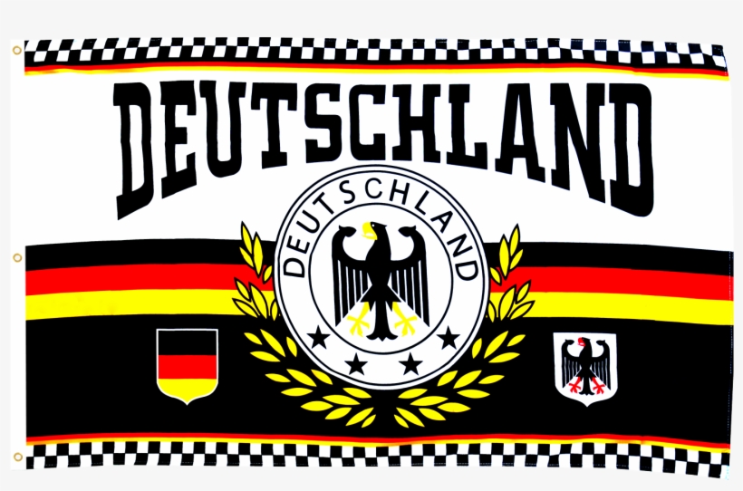 Buy Fan Germany Laurel Wreath 4 Stars Flags At A Fantastic - Fahne Befestigen Balkon, transparent png download