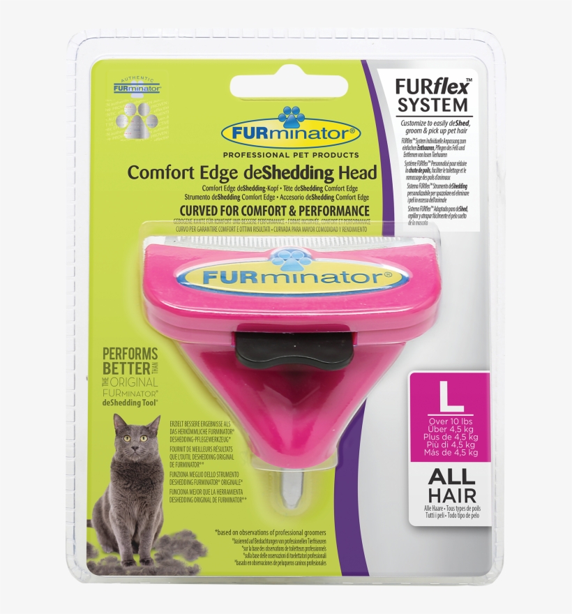 Furminator Furflex Comfort Edge Deshedding Head For - Furminator Furflex Cat L, transparent png download