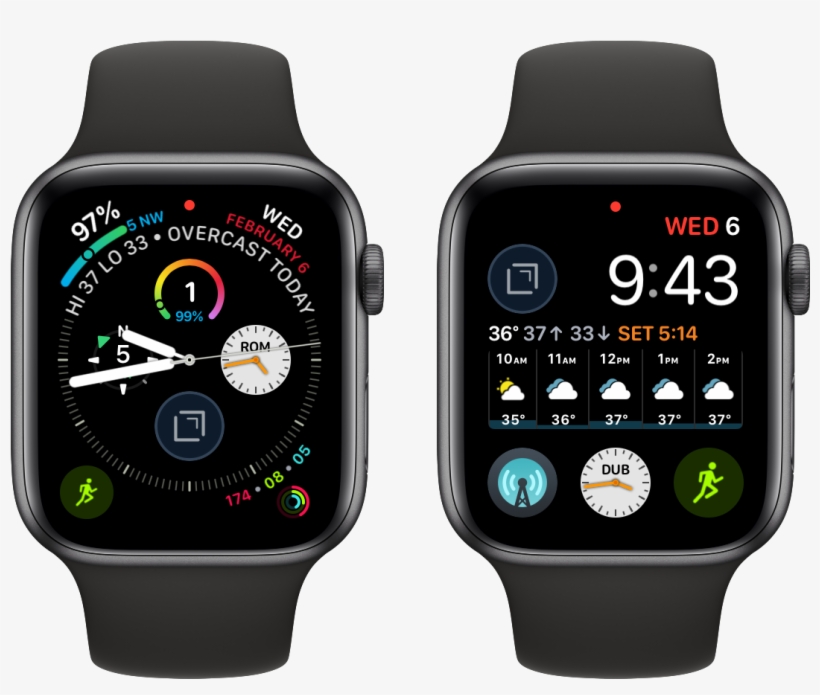 Carrot Weather Is More Customizable And Useful On The - Weather Complications Apple Watch 4, transparent png download