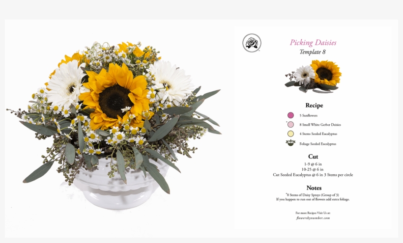 Fbn Arrangement And Recipe 0034 Yellow Picking Daisies - Bouquet, transparent png download