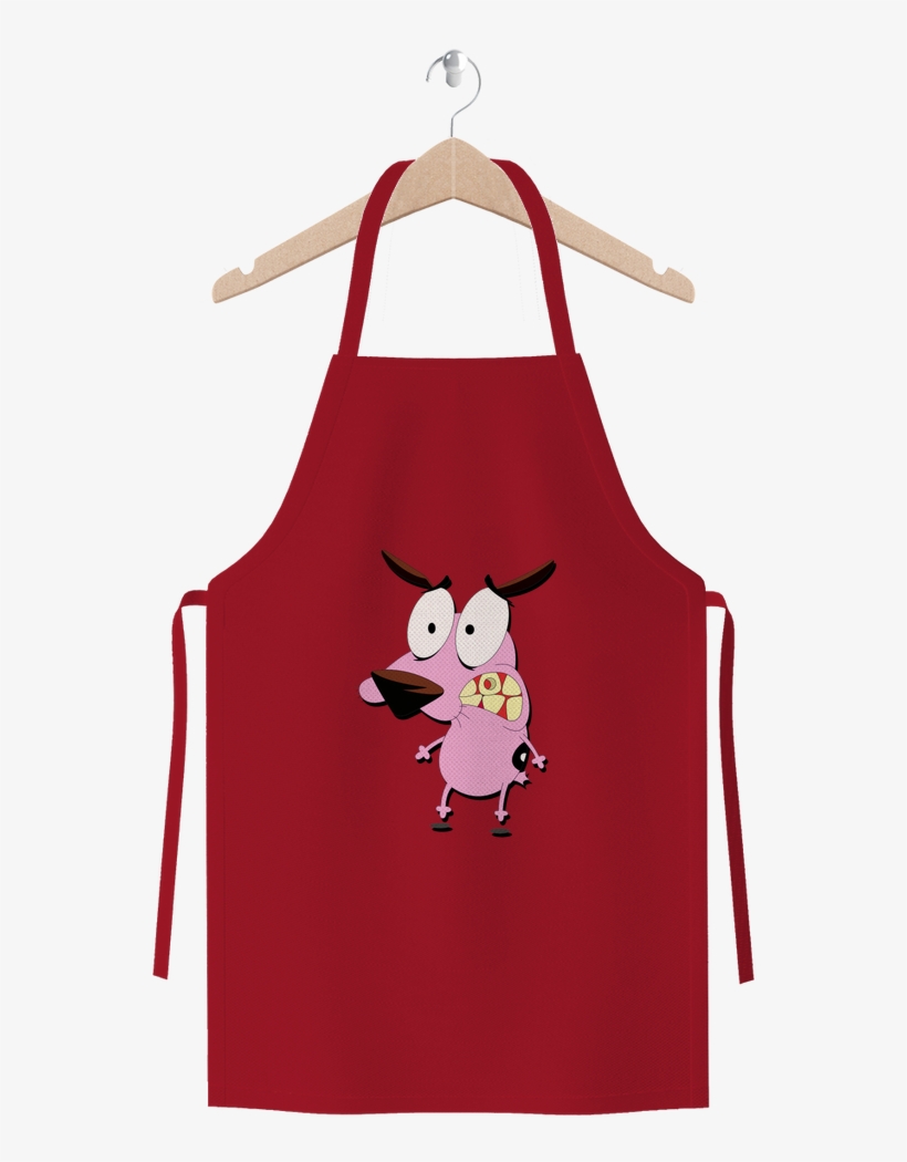 Courage The Cowardly Dog Premium Jersey Apron - Apron, transparent png download