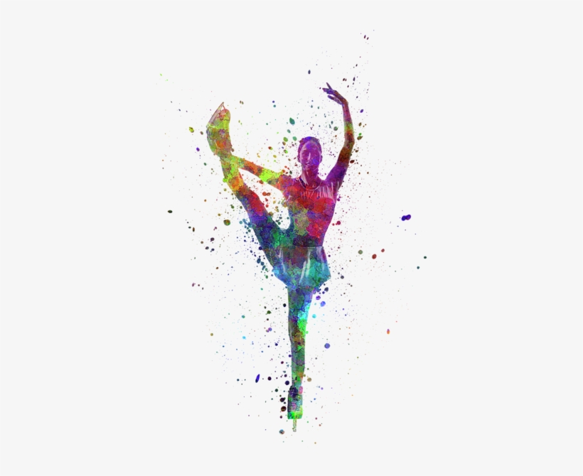 Bleed Area May Not Be Visible - Figure Skating Water Color, transparent png download