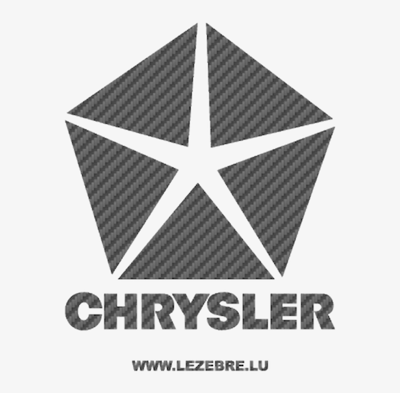 Chrysler Logo Carbon Decal 5 - Chrysler Pentastar, transparent png download