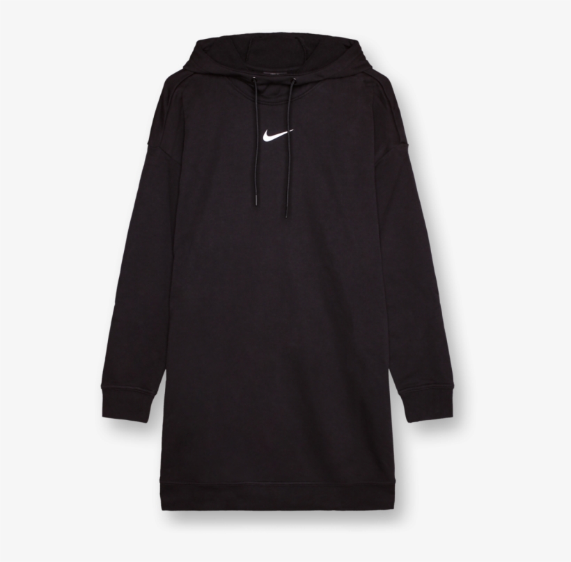 Nike Wmns Nsw Swoosh Hoodie Black/black/white - Sweatshirt, transparent png download