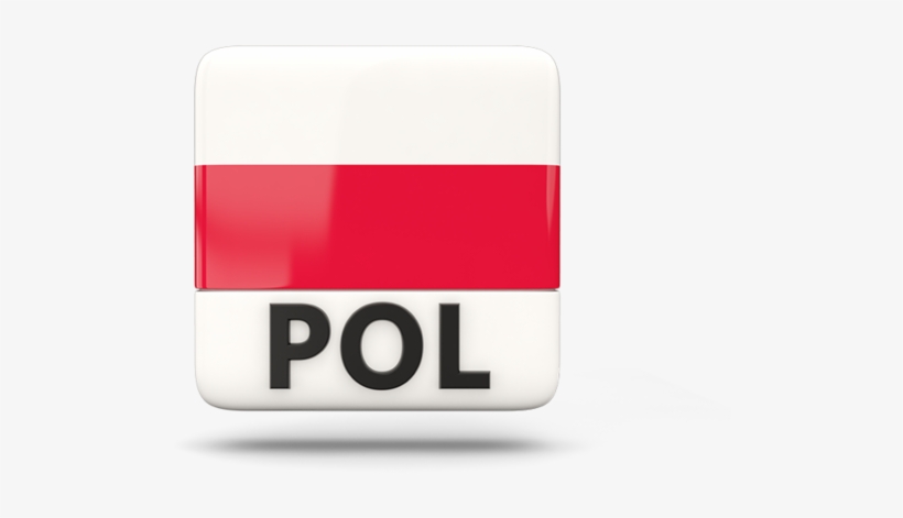 Poland Square Icon With Iso Code 640 - Иконка Польша, transparent png download