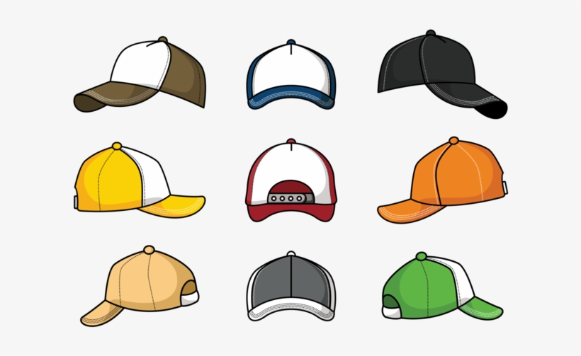 Trucker Hat Icons Vector - Vẽ Mũ Lưỡi Trai, transparent png download