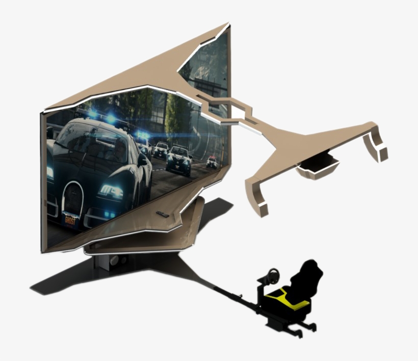 Large Screen Gaming Gives A Great Experience Of Gaming - Corvette Stingray, transparent png download