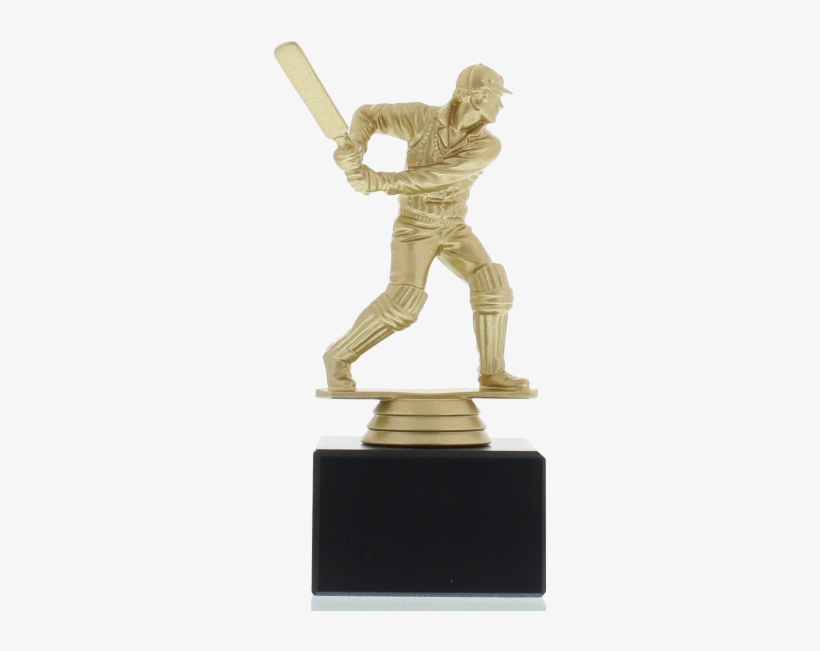 Figure Cricket Batsman 15,5cm Gold-coloured - Figurine, transparent png download