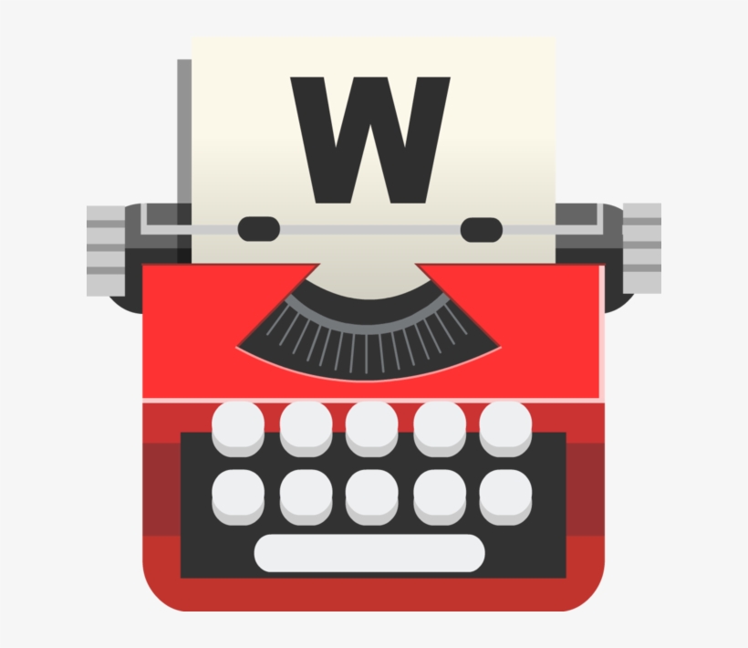 Typewriter Clipart Red - Typewriter Icon Png, transparent png download