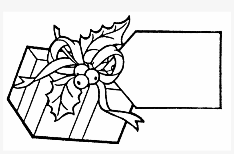 Gift Tag Rubber Stamp - Illustration, transparent png download