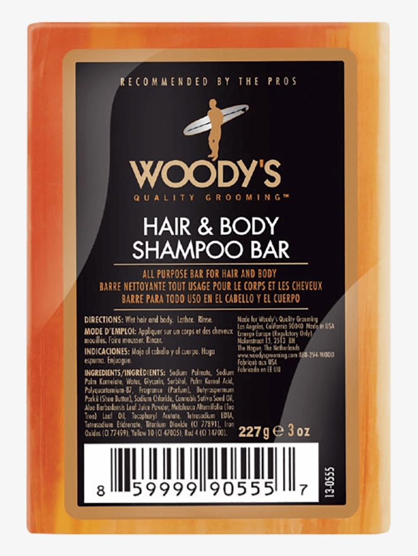 Woody's For Men Hair & Body Shampoo Bar 227g - Red Kangaroo, transparent png download