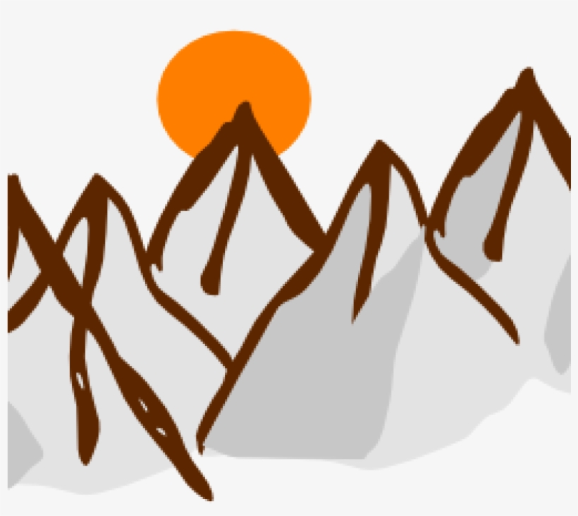 Mountain Range Clip Art Range Clipart Cute Borders - Mountain Range Vector Png, transparent png download