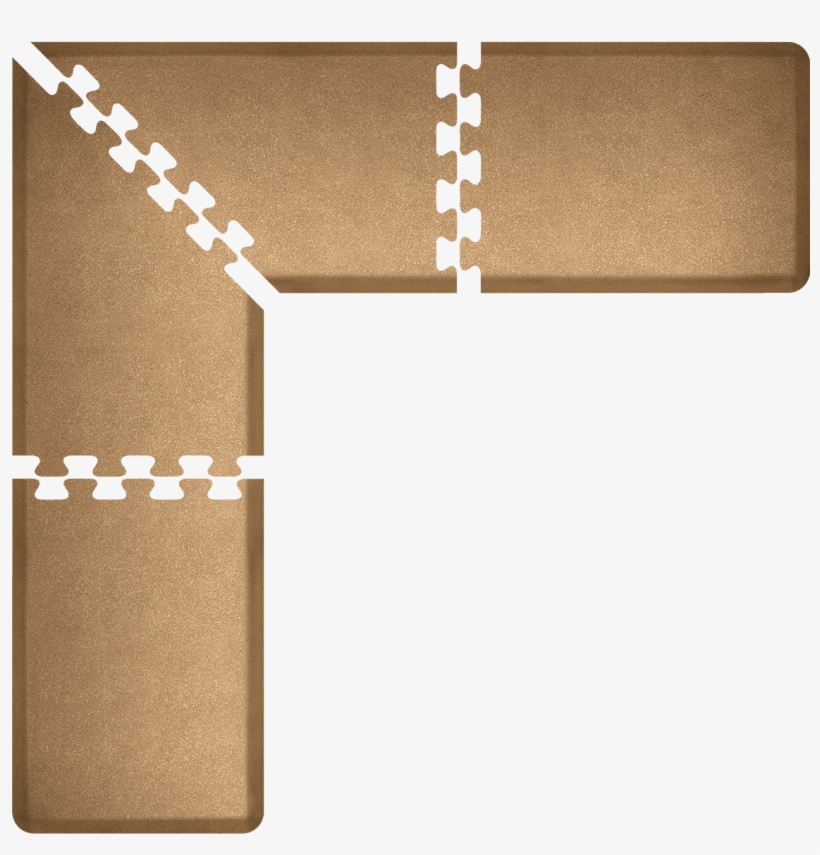L-shaped Puzzle Piece Standing Mat Hero Image - Mat, transparent png download