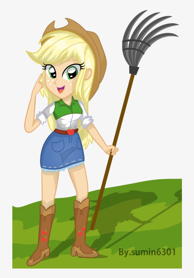 Farmer Png - Applejack's Farm Equestria Girls, transparent png download