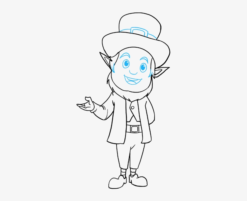 How To Draw Leprechaun - Cartoon, transparent png download
