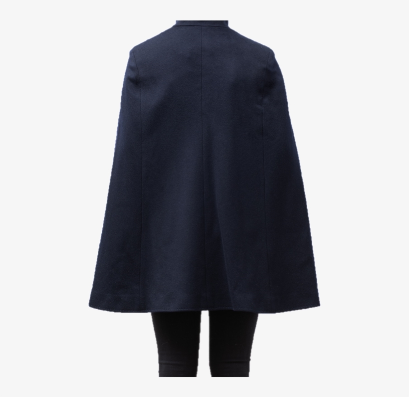 Chic Cape Wool Fall Cape - Black Mac Coat, transparent png download