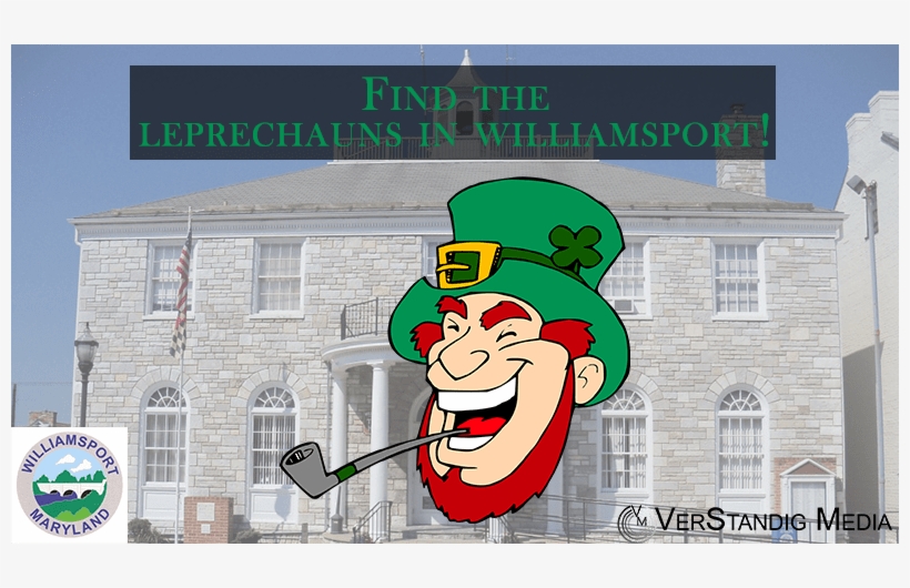 Find The Leprechauns In The Town Of Williamsport - Leprechaun, transparent png download