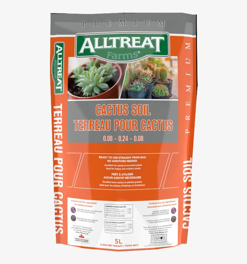 All Treat Premium Cactus Potting Soil 5l - Aloe, transparent png download