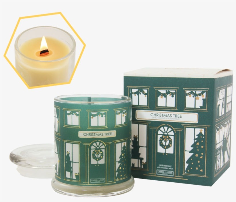 Christmas Tree Jar Candle - Candle, transparent png download