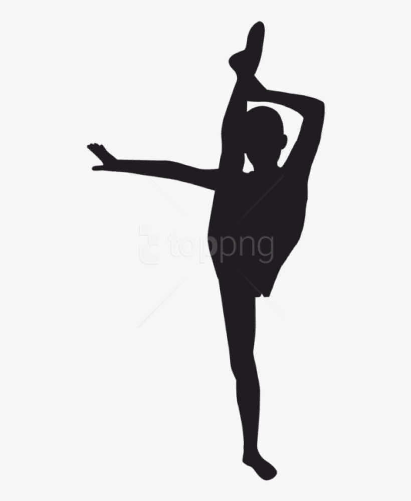 Free Png Gymnast Silhouette Png - Gymnastics Clipart Transparent Background, transparent png download