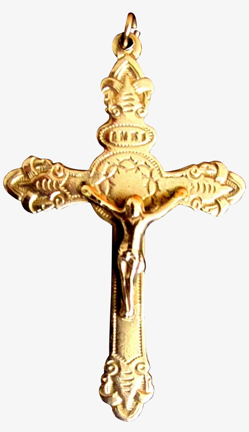 Ornate Cross Png - Solid Gold Crucifix, transparent png download